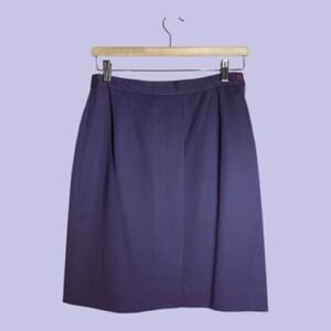 Marc D’Alcy for Belaner Vintage A-Line Skirt 100% Wool Made in Hong Kong, Size 8